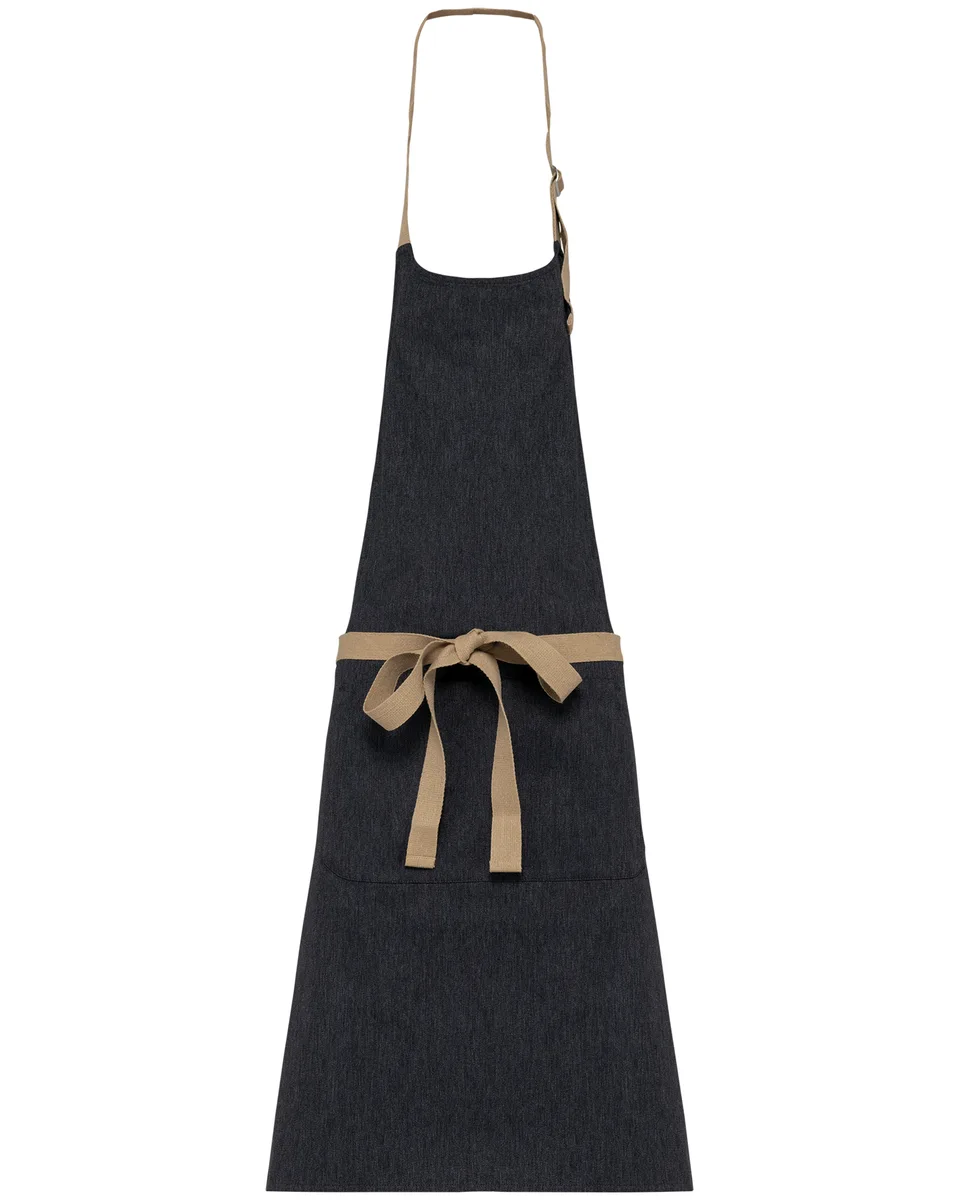 Kariban Ecologisch unisex schort in kleur Carbon