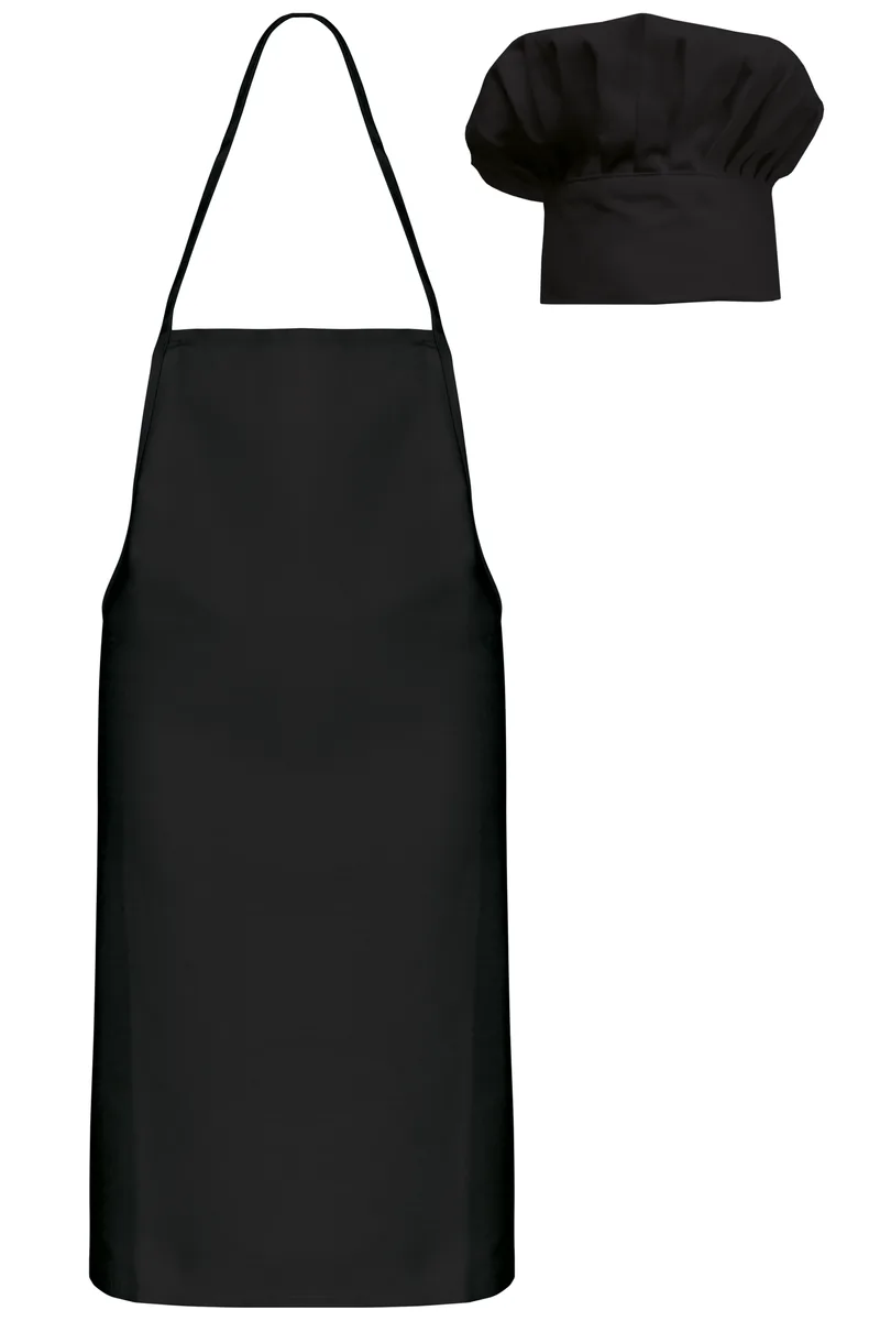 Kariban Chefkok-set voor kinderen in kleur Black
